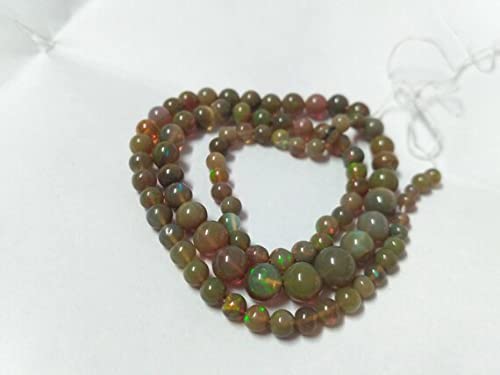Perles opale d'Éthiopie marron LKBEADS 4-6.5mm pour créer un cadeau unique