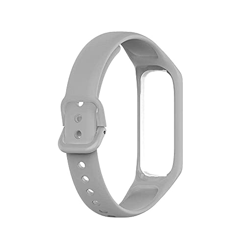 Image of Band Strap Belt with Buckle for Samsung Galaxy Fit E R375 Smart Band (Grey) (Note: Not Compatible to Any Other Models Except Samsung Fit E R375 Band) (Grey)