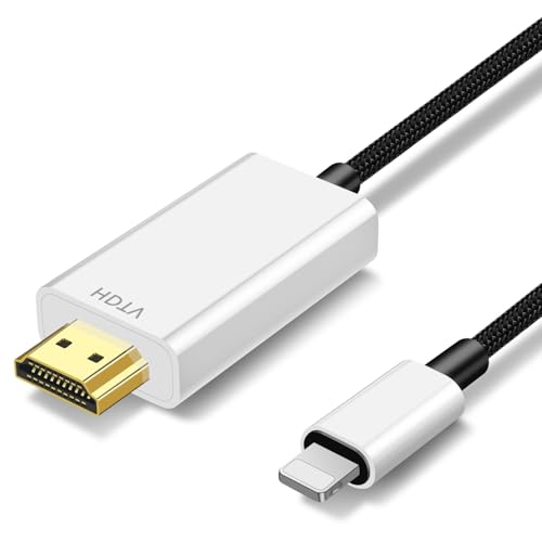 �y2026�V�� MFi�F�ؕi�ziPhone HDMI �ϊ��P�[�u�� 2M ���C�g�j���O HDMI�ϊ��P�[�u�� iphone �e���r�ɉf�� �P�[�u�� 1080P�t��HD TV���� �ݒ�s�v �x���Ȃ� �������� i-phone tv �ϊ��P�[�u �� phon