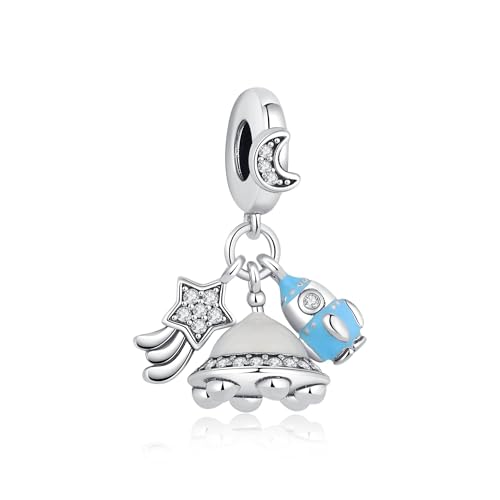 Charm espace phosphorescent en argent, le bijou S925 idéal pour sublimer vos soirées