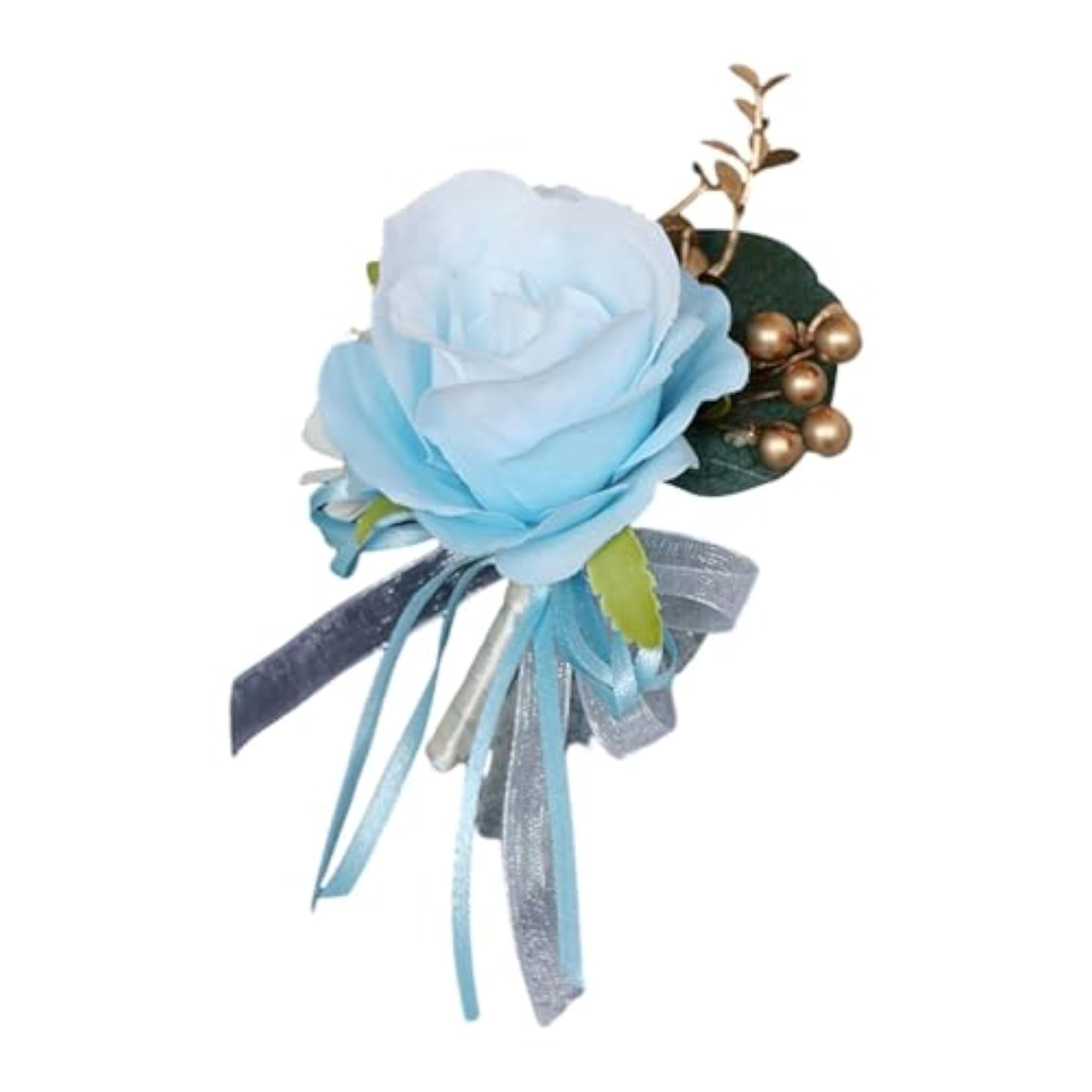 Wedding Flower Romantic Brooch Suit Pin, Blue