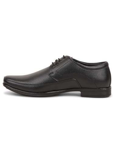Image of Liberty Fortune UVL 134 Formal Lacing Derby Shoes for Men with PU Sole | Comfortable Upper and Lightweight | Cushioned Footbed | Durable and Trendy Design | Quick Wear Elastic Laces