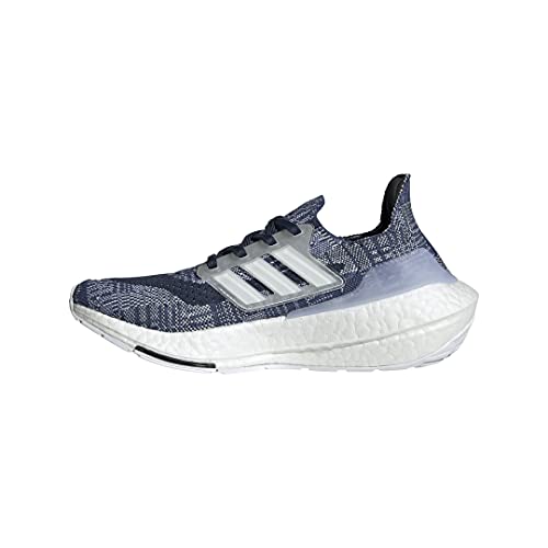 adidas Ultraboost 21 Running Shoes, Crew Blue White Crew Navy, 7 US Unisex Big Kid