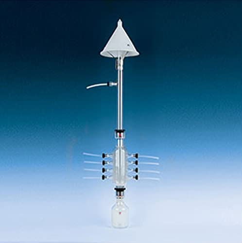 Image of 7489-24 ACE Glass Complete Carb Octopus Air Sampling System, 8 Port Manifold, 25mm Od Straight Cane with Calibration Port, Collection Bottle, PTFE Isolating Bushings and Plugs