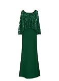 H.S.D Lace Beads Cloak Prom Formal Gowns Chiffon Mother of The Bride Dresses US 26W