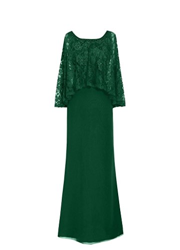 H.s.d Lace Beads Cloak Prom Formal Gowns Chiffon Mother Of The Bride Dresses Us 26W #TOP10