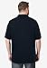KingSize Men's Big & Tall Shrink-Less Classic Cotton Polo Shirt - 3XL, Black