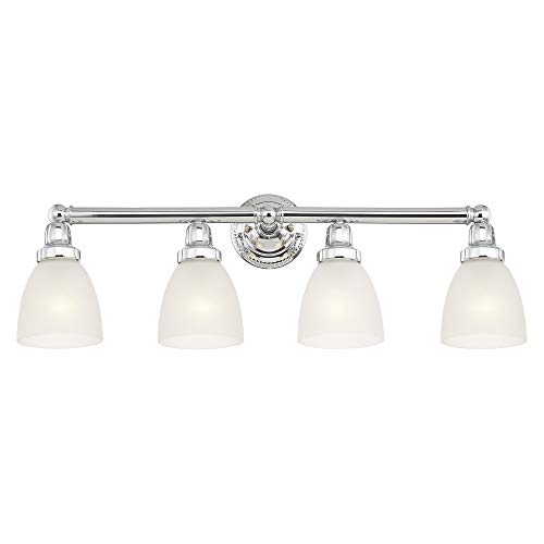 Image of Livex Lighting 1024-05 Classic 4-Light Bath Light, Chrome