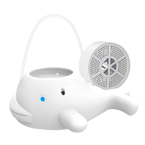 FEELSO Bath Filter with 2 Filter Cartridges Removes Chlorine 10 Stages BPA Free Bath Tap Water Filter for Babies and Adults Shower Filter for Healthier Skin Hair - Dolphin Design
