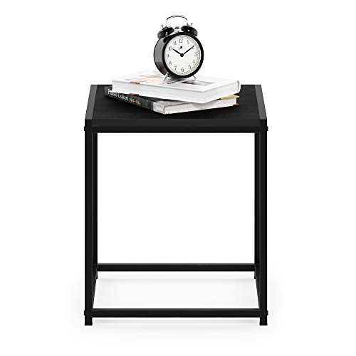 Mesa auxiliar cuadrada de roble americano de 40x40 cm para decorar esquinas 5