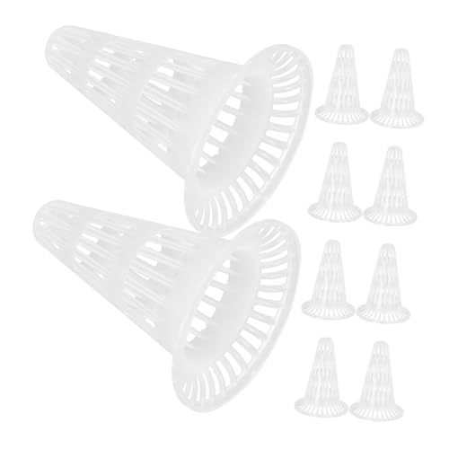 IWOWHERO Flowerpot Drainage Netting Pads 10pcs Plant Pot Bottom Netting Pad Planter Hole Mesh Mats for Healthy Plant Growth