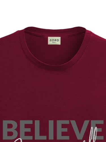 Image of ADRO Tshirt for Men | Printed T Shirt for Men | 100% Cotton Regular Fit T-Shirt |Printed T Shirt