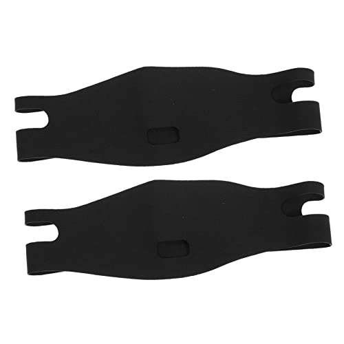 GALPADA Correa De Barbilla Antirronquidos 2 Piezas Negra Elástica Transpirable Ajuste Total Para Adultos Uso Nocturno Solución Para Ronquidos Descanso Reparador