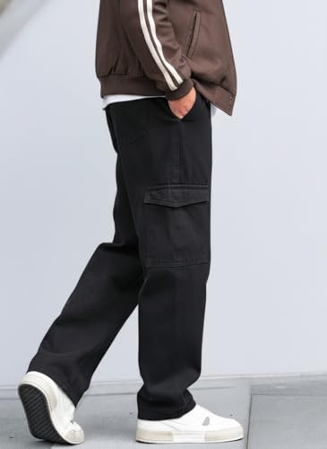 Image of ODDMONKEY Men Jeans || Cargo Jeans for Man ||Cargo Pant for Man || Jeans for Men || Men Cargo Pants || Straight Fit Jeans for Men
