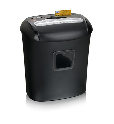 Image of Peach Document Shredder Cross Cut - 10 Sheets - 21 Litres - Particles 5 x 16 mm (P-4) - GDPR Compliant - PS500-40A