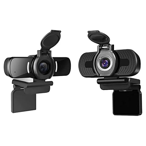 LarmTek 1080p Full Hd Webcam with Webcam Cover, Roll over image to zoom in Computer Camera with Microphone Cover
