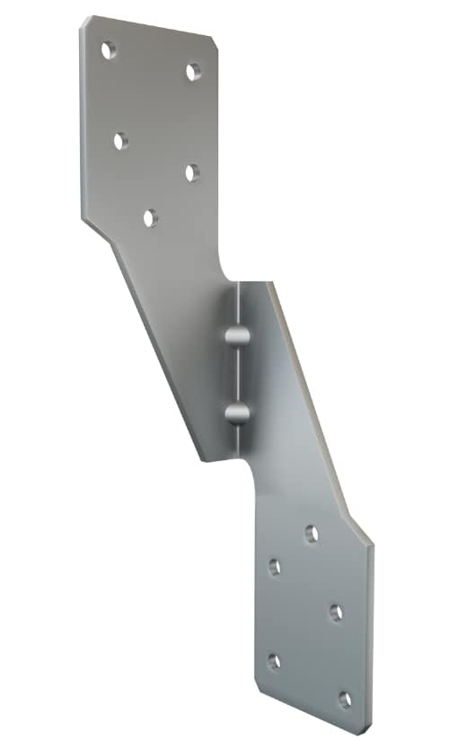 Herbert-fty Hurricane Straps H2.5A Heavy Duty Galvanized Rafter Ties (50pcs), Galvanized Left Hurricane Ties-50 Pcs, 50pcs left tie - Image 2