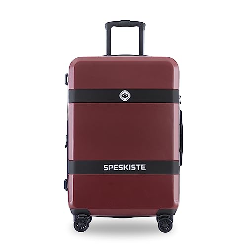 Luggage Sets New Model Expandable ABS+PC 3 Piece Sets with Spinner Wheels Lightweight TSA Lock (20/24/28), Red2