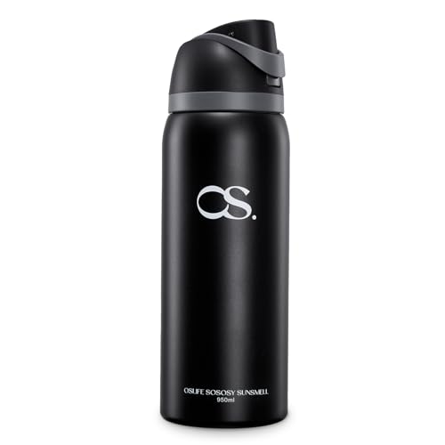 Opiniones de Termo negro que puedes comprar esta semana. 49 OSLIFE Aislante Térmico Termo Acero Inoxidable,con popote,Botella Deportiva de Doble Bebida,Sin BPA,Estructura de Doble Capa y Tapa Sellada a Prueba de Fugas,Uso en...