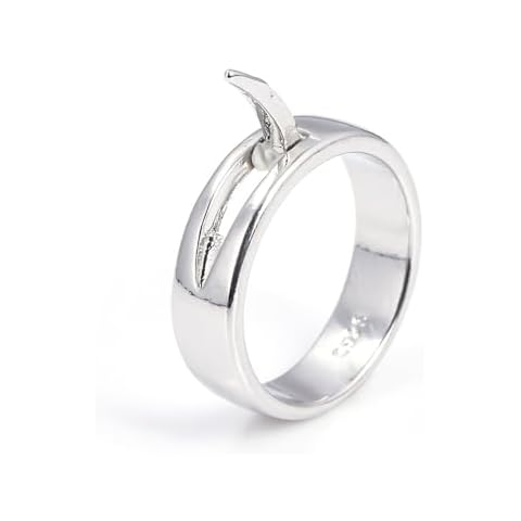 Shqncoh Anime Annie Leonhart Ring Finger Rings with Folding Blade Transform into Titan Alloy Adjustable Cosplay Props Accessories Cover