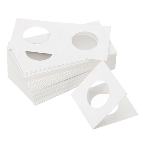 Volteos de monedas 2x2 soportes de cartón PATIKIL de 27.5mm para coleccionistas en pack de 350