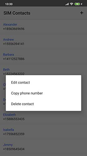 SIM Contacts