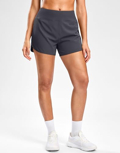 Image of G Gradual Women's Running Shorts with Mesh Liner 3 inch Workout Athletic Shorts for Women with Phone Pockets