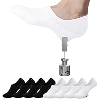 Falechay Sneaker Socken Damen Füsslinge Herren Sneakersocken 8 Paar Unsichtbare Ballarinas Socken Frauen schwarz weiß 39-42