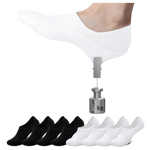 Falechay Sneaker Socken Damen Füsslinge Herren Sneakersocken 8 Paar Unsichtbare Ballarinas Socken Frauen schwarz weiß 39-42