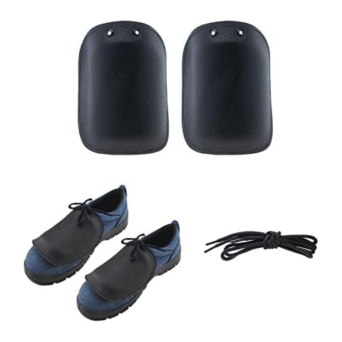 Metatarsal Guards for Work Boots, Unisex Safety Footwear Work Boot Toe Leather Protector Attachment, Universal Size Metatarsal Shield, Metatarsal Guard for Most Safety Shoes and Boots with Laces Cover