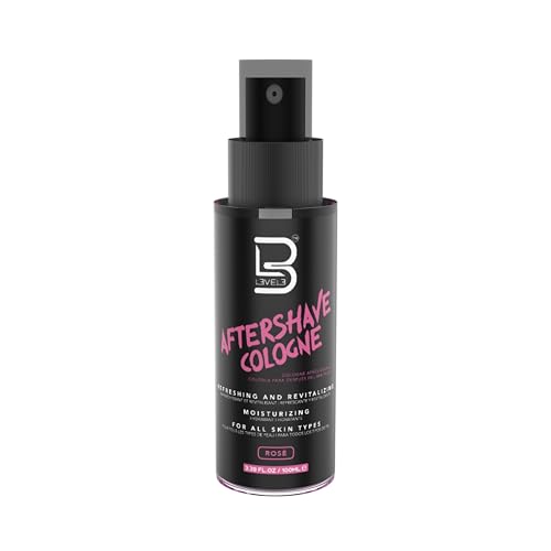 Image of L3 Level 3 After Shave Spray Cologne - Softens Skin - Refreshes and Relieves Face and Skin - Moisturizing Formula Level Three After Shaving (Rose - Small)