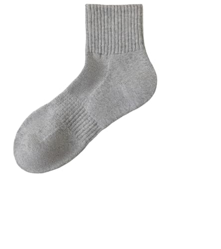 BEEKAY 6 Pairs Men's Ultimate Comfort Grey Crew Socks Breathable training Running Casual Socks