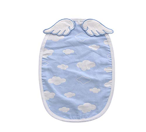 Serviette bébé Absorption de la sueur Élasticité Ange Plume Motif Coton Doux Félicitations Bébé Pull 1 pcs rose