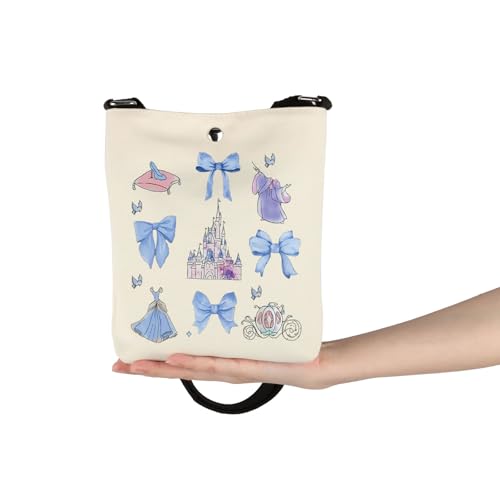 VAMSII Fairy Tale Princess Merch Princess Castle Crossbody Bag for Friend Sister Glass Slipper Gift Movie Fans Gift2