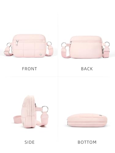 Image of WESTBRONCO Small Crossbody Bags for Women Nylon with Adjustable Strap, Zipper Crossbody Purse, 1L Shoulder Bag for Travel