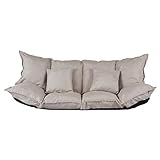 【Größe】Das Japan Sofa ist 12 kg schwer, der Sessel sogar nur 6 kg. - Maße des Sofas: Tiefe: 65cm, Breite: 100cm, Höhe: 50cm, Liegefläche: 100 x 150 cm - Maße des Sessels: Tiefe: 86cm, Breite: 50cm, Höhe: 86cm. Das japanische Sofa braucht keinen komplizierten Aufbau.