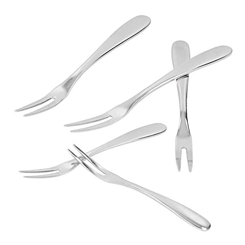 5Pcs Dessert Forks Stainless Steel, Cocktail Forks Appetizer Forks for Fruit, Salad, Appetizer, Forks, 4.7inch