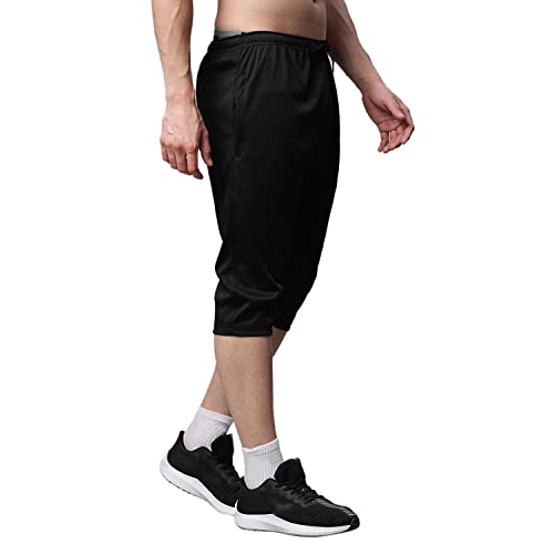 Image of Mack Jonney Dryfit Lycra Solid Capri for Men-Dryfit Lycra D13 01-P