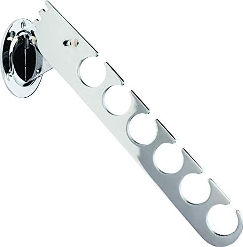 Hardware Resources 276LV Six Slotted Hole Laundry Valet, Polished Chrome