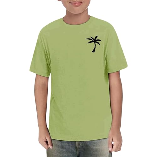 2025 Trendy Tropical Print Tees Tops for Boys Girls Cotton Breathable Short Sleeve T-Shirt Teens Summer Designed Tshirts