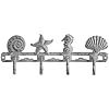Comfify Vintage Seashell Coat Hook Hanger Rustic Cast Iron Wall Hanger w/ 4 Decorative Hooks - Includes Screws and… 31fm9XcZhSL. SS100