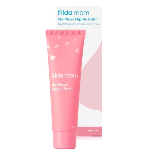 Image of Frida Mom Nipple Cream, No-Mess Nipple Balm Moisturizer for Hydration, Gentle for Baby & Mom, 1.5fl oz
