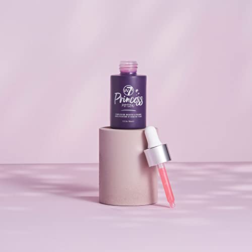 W7 Princess Potion Face Primer Drops - Purple Makeup Base Priming Formula For Flawless, Bright Skin - Vegan Makeup #TOP1