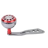RiToEasysports Fangrollenkraftgriff, Vielseitiges Design, Ergonomischer Griff, Hohe Stabilität, Premium -Material, Fischerei -Rollkraftgriff, für Anpassbare Spaß mit Aluminiumlegierung, für (Rot)