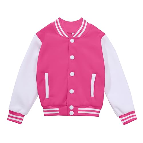 NICNZQI - NICNZQI Kids Varsity Jacket - Classic Baseball Bomber Coat for Girls and Boys with Pocket - Best Deal on Amazon