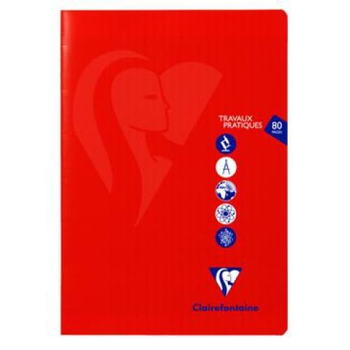 Lot de 10 Cahier Travaux Pratiques Mimesys A4, 80p./40 feuilles 90 g/m² piquées, Séyès / uni