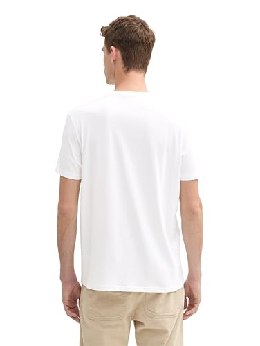 TOM TAILOR Herren Basic T-Shirt im Doppelpack 1008638, 20000 - White, L – Ansicht 3