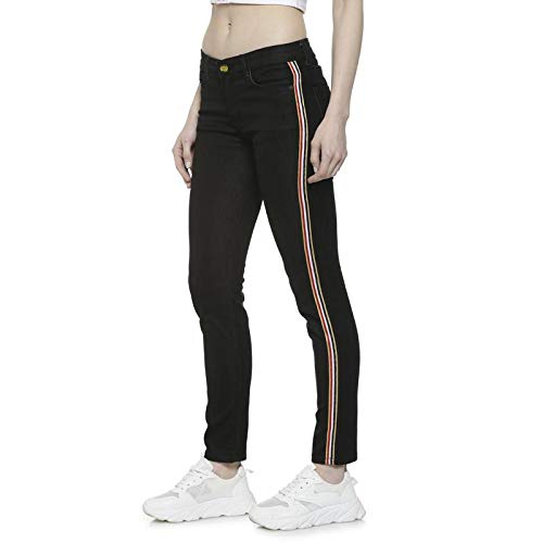 Image of PINACOLADA Women Stylish Solid Super Skinny Casual Denim Jeans