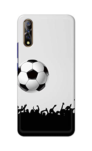 Image of Printed Hard Back Cover Case for Vivo S1 | Vivo Z1x Back Cover (Football Icon) -1302