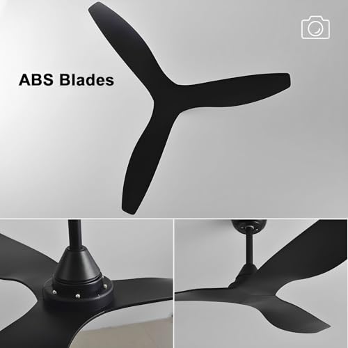 Ventilateur de plafond 6 vitesses silencieux et réversible avec télécommande - 6